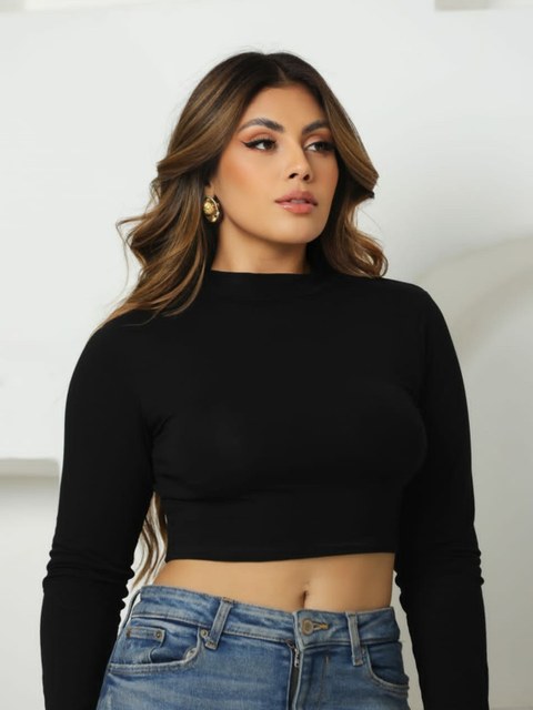Cropped manga longa