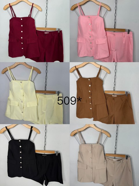 Conjunto tecido marrant linda bella