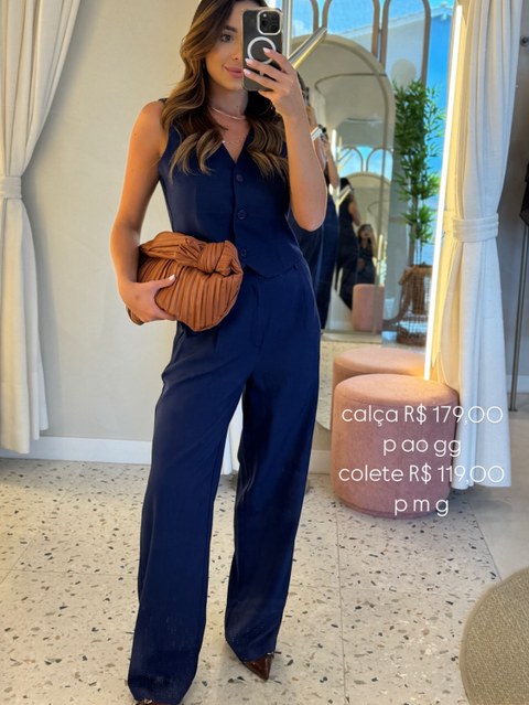 Colete e calça conjunto