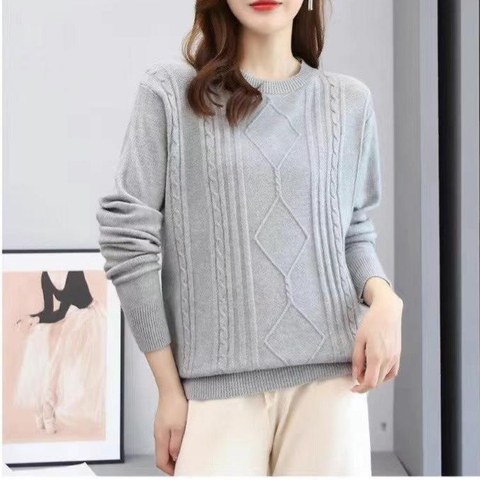 Aci modas tricot lã blusa feminina