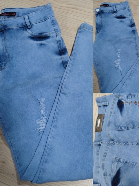 Calça jeans colar