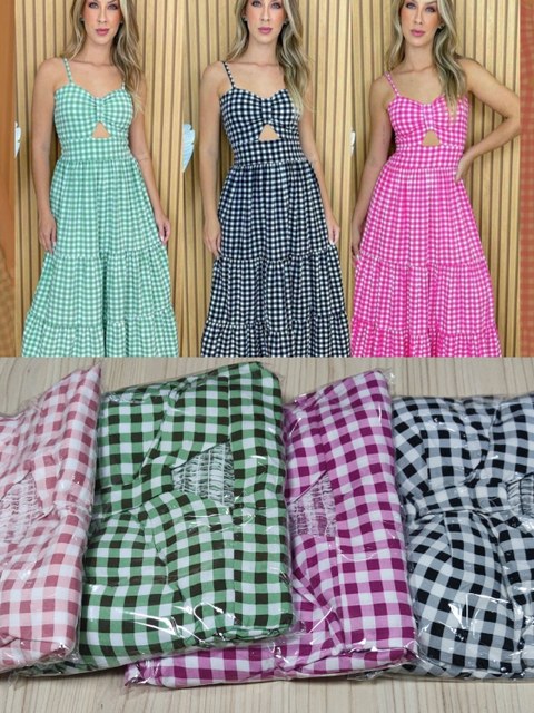 Vestido longo com bojo