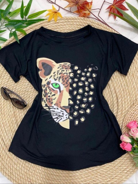 T-shirt feminina estampada