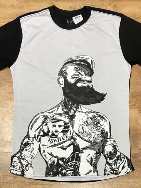 Camiseta Silkscreen Popeye