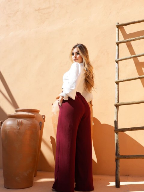 Calça pantalona /dunas