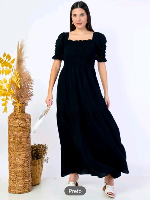 Vestido feminina longo verão