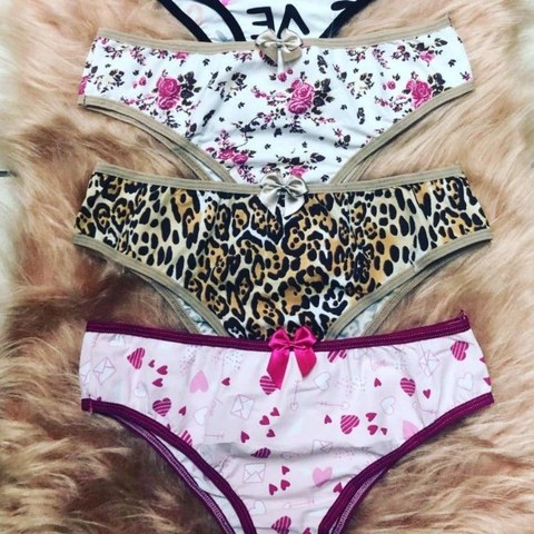 Calcinha de Microfibra kit com 12 Unidades!!