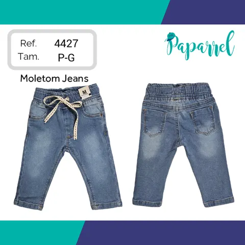 Calça jeans jogger bebê P-G REF.4427 CLARA