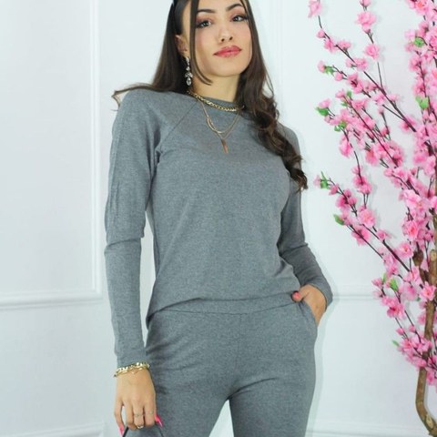 Conjunto Moletinho pregas no joelho