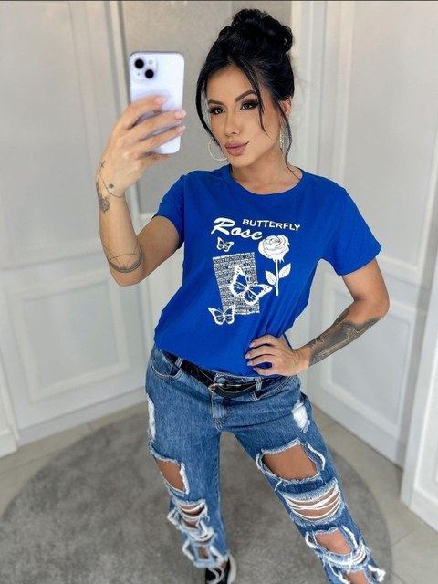 T-shirt Algodão estampa 3