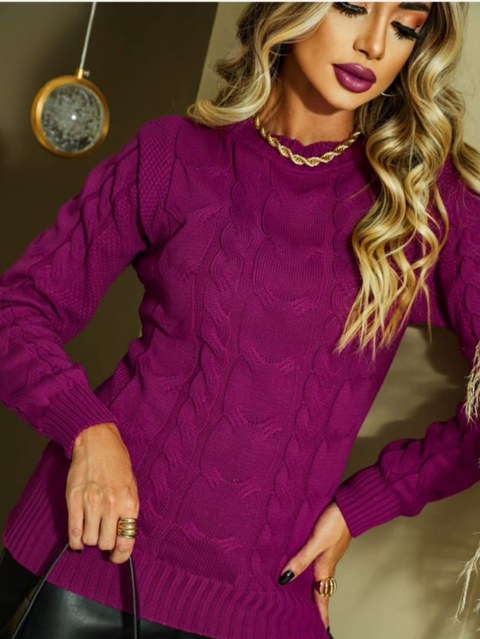 Blusa Tricot Trança Camila Manga Longa