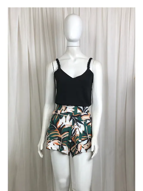 Conjunto P (38) Estampado Verde/Preto