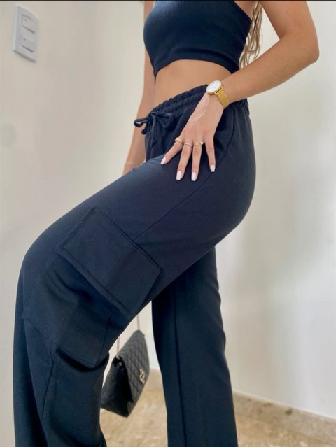 Calça cargo moletinho coleção nova 23 moda feminina DienModa