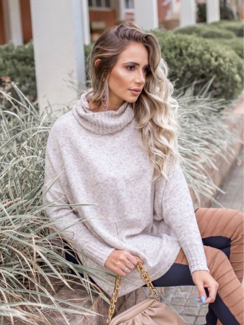 Poncho mousse tricô look inverno ‼️Promoção‼️