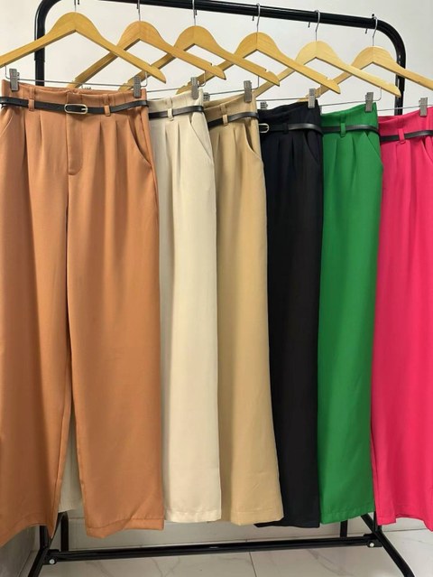 Pantalona alfaiataria com cinto Promoção‼️#171