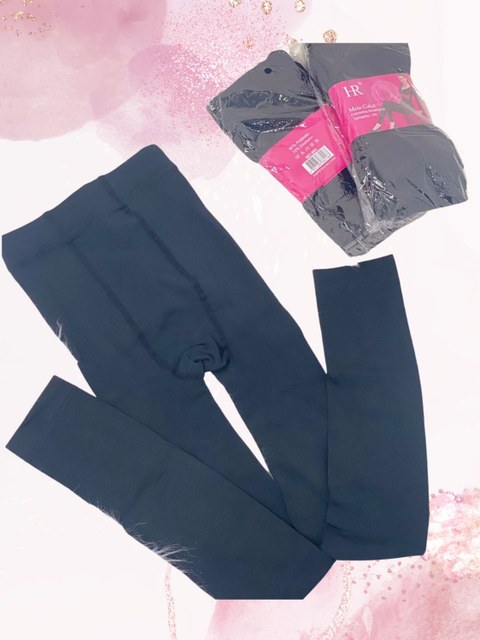 kit 12 Meia Calça Fio 80 PRETA Adulto Modelo PE ABERTO