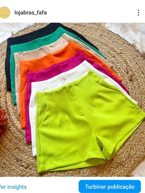 Promoção shorts Zara Alfaiataria