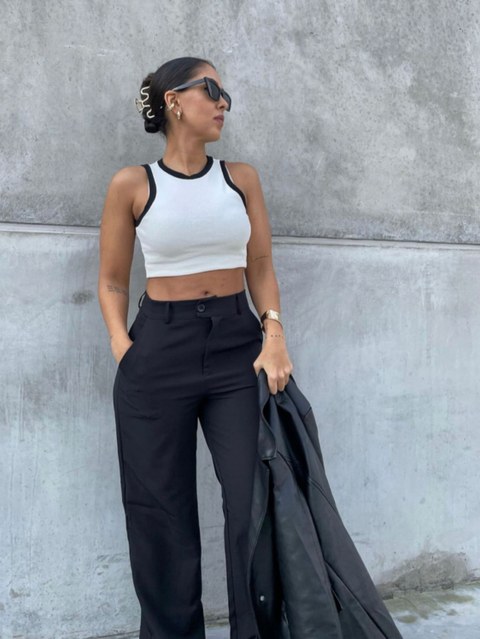 Calça pantalona 10# fk moda