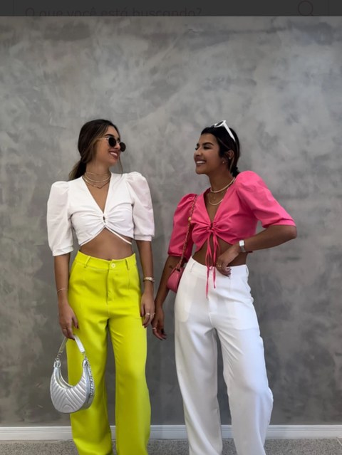 Calça pantalona de alfaiataria 02# fkmoda