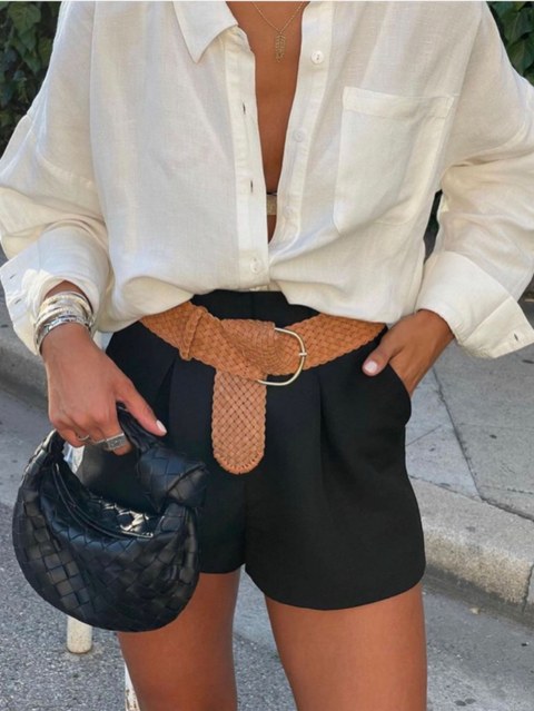 Short de alfaiataria 009# fkmoda