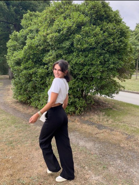 Calça pantalona de moletinho 12# fkmoda