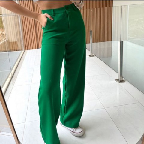 Calça pantalona de alfaiataria 02# fkmoda