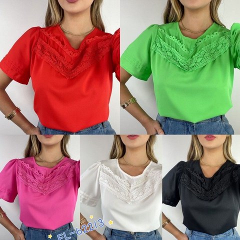 Blusa feminina de crepe importado 62213