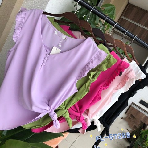 Blusa Regata crepe Flora 57288