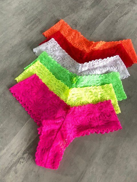 Tanga Calessinha Rendado kit 06 peças