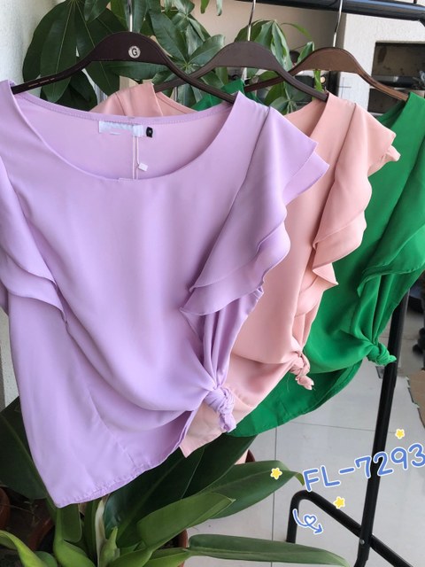 Blusa manga curta promoção Flora 7293