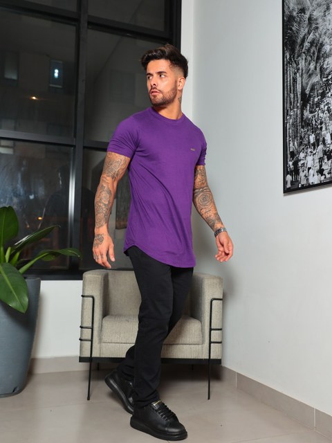 Camiseta básica longline