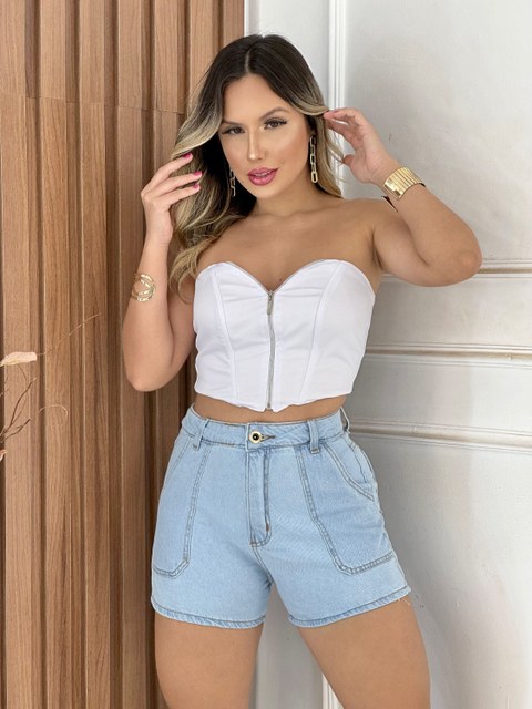 Short claro c/barra Jolic (211)