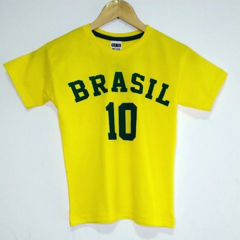 Camiseta Infantil Brasil/Juvenil