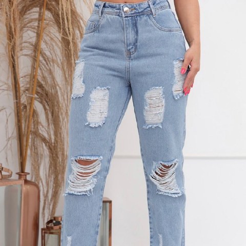 9030 calça wide leg