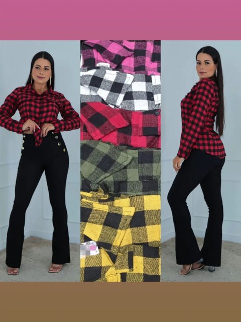 Blusa Xadrez Sem Capuz (P, M, G, GG)