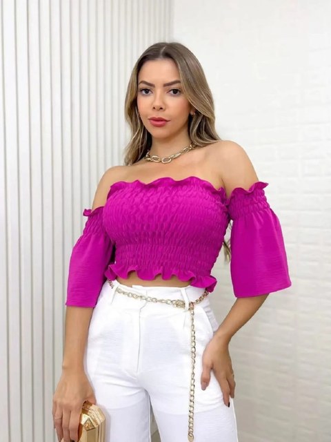 Blusa cropped de duna