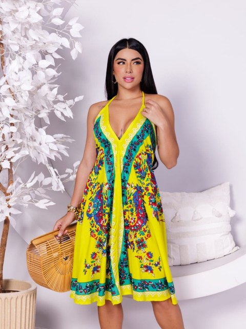 Vestido decote costas