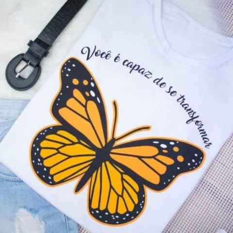 Blusa T-shirt Camiseta Feminina 100% Algodão Luli Fashion