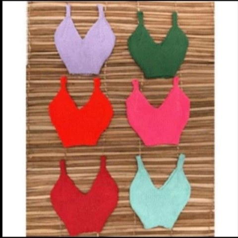 CROPPED REGATA TRICOT FEMININO ALCA MODA PRAIA VERAO REF-525