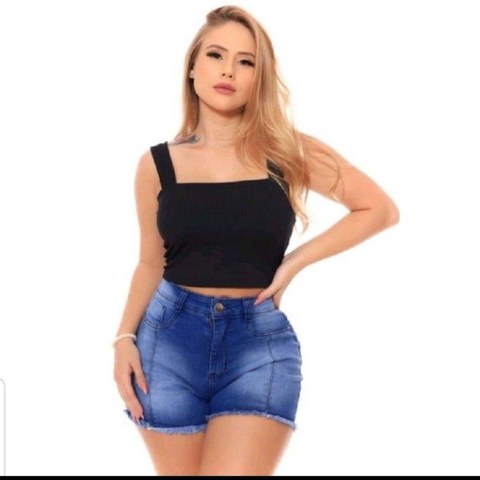 CROPPED ALCA GROSSA BLUSINHA COM BOJO REF-203