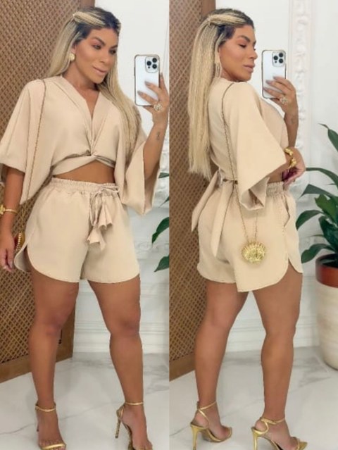 Conjunto tecido alfaiataria Maya modas