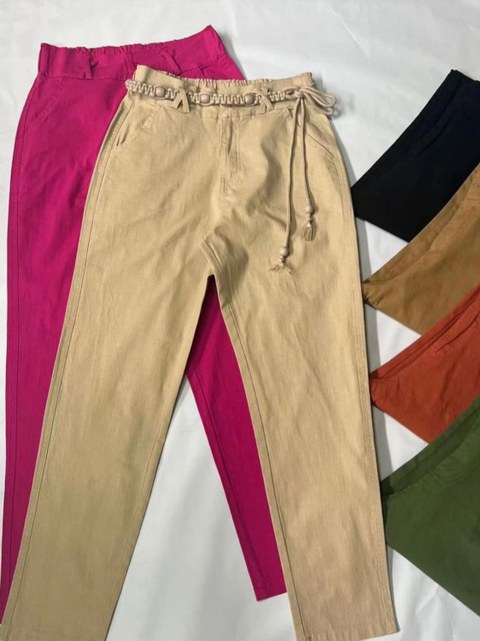 Calca linho com elastano