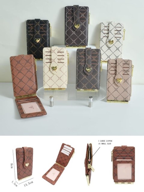 Carteira Feminina - Kit com 3 peças Porta Cartão Miss Bela - ( M9393 )