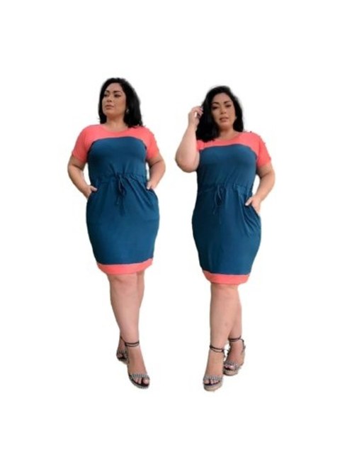 Vestido bicolor tubinho  GG