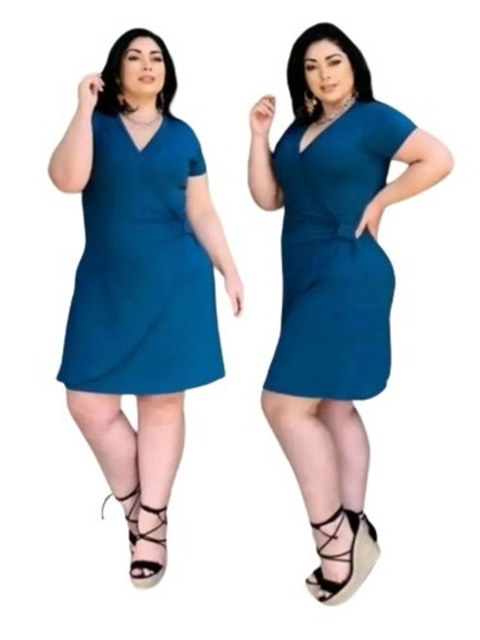 Vestido Envelope  transpassado GG