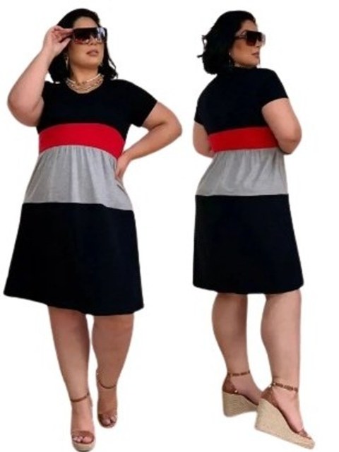 Vestido com várias cores GG