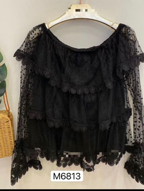 Camisa cicania de renda importado