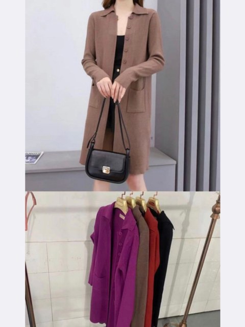 kimono cardigan de modal grosso aberto importado