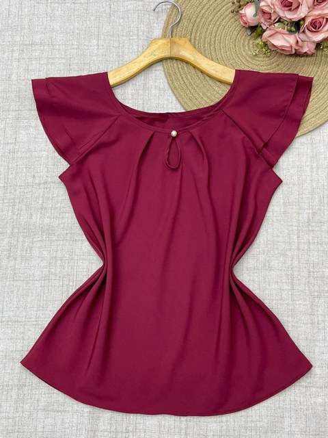 0218# Blusa de crepinho