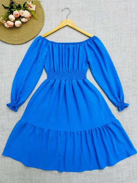 Vestido ciganinha com forró manga longa